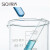 SiQi玻璃烧杯刻度加厚高硼硅耐高温化学杯加热透明喝水多规格可选glass beaker 烧杯刷大号