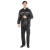 彬单 雨衣雨裤套装劳保防水可定制 黑色套装单层-无口袋 2XL 