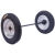 400-12加重型马车轮充气滚轮20寸工地拖车手推车带轴橡胶实心脚轮  定制尺寸
