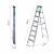 稳耐（werner）铝合金单侧人字梯2.4米折叠梯子工程梯358CN企业专享