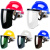 工孚 安全帽式支架面屏面罩防护冲击头戴式焊帽 单位：套 支架+茶屏 