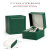 HYWLKJ高端手表盒可加印LOGO时尚款优质PU皮首饰收纳盒手表包装盒 墨绿色【荔枝纹带槽位】