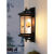 太阳能壁灯防水新中式别墅景观灯户外大门灯室外走廊墙壁灯 60高窗花市电款 两个装