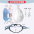 沐生堂KN95工业口罩防甲醛尾气防尘防雾霾打磨装修水泥面粉厂煤矿电焊GB2626-2019新标准口罩 KN95可更换式硅胶立体口罩白色（个）