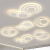 客厅灯餐厅卧室灯现代简约2022年新款led北欧吸顶灯全屋套餐灯具 荧光绿 客厅互换说明