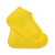防水鞋套 加厚硅胶高弹舒适防滑底纹可折叠  L码(40-45) 黄色 L码40-45