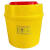 定制适用利器盒废物锐器盒一次性垃圾桶医院黄色小型针头批发方形诊所 圆形18L