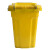 简厚 分类垃圾桶小号厨房户外商用医疗干湿分离加厚全国标准垃圾分类塑料垃圾桶 黄色【医疗废物】20L
