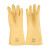 三蝶 工业橡胶手套 耐酸碱 加厚B型 1付 米黄色 长31cm