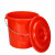 Homeglen 加厚塑料水桶 28升红色+盖