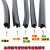 XMSJ三元乙丙断桥铝合金门窗户扇框二复合海绵发泡橡胶密封条EPDM幕墙 1号42半圆方O(发泡10米价)