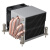 散热器INTEL全新4热管通用2u服务器电脑i900k风冷风扇 1151正方形散热器75*75mm