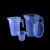 塑料量杯烧杯带刻度水杯厨房烘焙工具奶茶店用品实验用计量杯50ml 圆柄量杯500ml