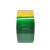 上柯 W1609 竖纹黄绿色胶带 电力用斑马线直条胶带 5cm*50m间隔100mm 定制 货期3天