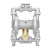 安赛瑞 气动隔膜泵 不锈钢铝合金PP耐腐蚀压滤污水胶水泵 QBY-50铝合金 9Z02830