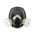 锐麻 防毒全面具喷漆甲醛农药化工粉尘防毒口罩 球形面具+0.5米管+3号罐 