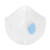 星工（XINGGONG）儿童口罩 KN95防雾霾花粉工业粉尘硅胶鼻垫耳戴透气防护 独立包装10只 白色