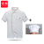 谋福（CNMF）食堂厨师工作服 厨师服 短袖白色+帽子3XL