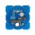 诺然 四位旋转电子钟温控光控时钟DS1302旋转套件DIY散件TJ-56-262 蓝色数码管 套件（无外壳）