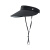 UV100防晒帽防紫外线遮阳帽子女夏季透气护颈户外骑车空顶帽24507 暗夜黑-遮蔽率99.60% F
