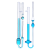 适用玻璃平氏石油运动毛细管品氏粘度计0.4/0.6/0.8/1.0/1.2/1.5mm 25mm附常数