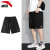 安踏（ANTA）运动套装男背心短裤休闲学生篮球跑步速干夏季新款透气两件套 -3纯净白 XL