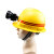 宝利莱518矿用专用矿灯防爆防水强光超亮锂电池充电 井下安全帽灯 黑色灯+黄色矿帽 白光