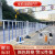德威狮 市政道路护栏城市公路隔离栏杆锌钢围栏交通设施马路安全防撞护栏 额外加1米高立柱/根