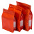 稳斯坦 W5722 (10个)彩色铝箔八边封自立袋 开窗密封袋茶叶干货 红色20*30+8cm