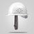 LZJV安全帽男工地施工领导玻璃钢头盔国标加厚ABS夏季透气定制可印字 惠玻璃钢透气款-白色