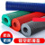 鲁识 塑料防滑地垫厚度 pvc镂空地毯网格防滑垫防护垫100cm*80cm *5mm单位：卷 红色