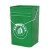 定制30l带盖把手提铁皮方桶40l户外垃圾圆形油漆桶收纳果皮箱议价 圆桶30L(LOGO/标语十只起印