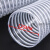 晶锦PVC风管透明钢丝软管木工雕刻机工业吸尘管伸缩波纹管塑料排风管 内径125mm(10米)厚0.8mm