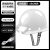 一体化带灯安全帽工地防水强光智能矿工头灯ABS国标照明定制Logo ABS白色12小时款
