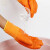 加绒冬季手套劳保耐磨工作工地干活PVC满挂全胶加厚防油胶皮防水 彩纱pvc(半挂)24双
