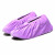 者也 绒布鞋套 加厚防滑底防尘鞋罩可反复洗 成人款 深紫色