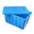 精选好货加厚牛筋水箱塑料长方形卖鱼养鱼储大容量塑料桶 160升牛筋水箱75*53*48
