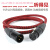 定制适用于CYK 电容麦克风话筒线 卡农公对母平衡线 声卡调音台音 红色 12米