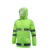 守护者 蓝格荧光绿色橙色交通执勤分体反光雨衣 环卫雨衣雨裤套装 荧光绿色  蓝格荧光绿色 190-4XL
