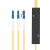 oudu  电信级光纤分路器1分2光纤分线器一分二单口方头LC/UPC盒式/拉锥式2米 12130-1分16 分路器LC(UPC) 2米