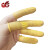 世霸 SHIBA 一次性乳胶手指套防护无粉无尘电子工业橡胶劳保美容美甲加厚防滑头套耐磨 米黄指套500克