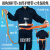 电工安全带爬杆加厚围杆式双保险单腰式腰带安全带国标高空保险带 圆钩围杆带