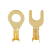 定制接地片冷压接线端子接线鼻铜线耳环形圆形叉型裸端子O型U型铜接头 O型M6(100只)小型