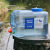 户外水桶塑料PC饮用纯净矿泉水桶车载储水箱带龙头装水桶 8升带孔盖+延长管+防尘塞