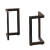 惠利得铁艺金属桌腿支架桌脚桌子腿支架电脑会议桌书桌桌架办公桌铁架子 黑色40宽*72.5高单个 一对数量选