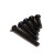 黑色316不锈钢十字盘头小螺丝钉半圆头机牙加长M1.6M2M2.5M3M4Q M1.6*4（50个）