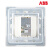ABB 开关插座 由雅系列/白色/一位电视插座 AP30144-WW N