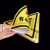 配电箱当心触电安全警示贴纸小心有电危险标识牌高压防触电标签语 红边高压危险 10x10cm