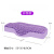 橦华舒适睡眠格子枕头新品TPE无压枕头高低枕睡眠透气可 成人紫色 1个装 裸枕