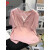 皮尔卡丹（pierre cardin）夏季短袖t恤女装2024新款宽松显瘦短款 粉色 L(80-100斤)